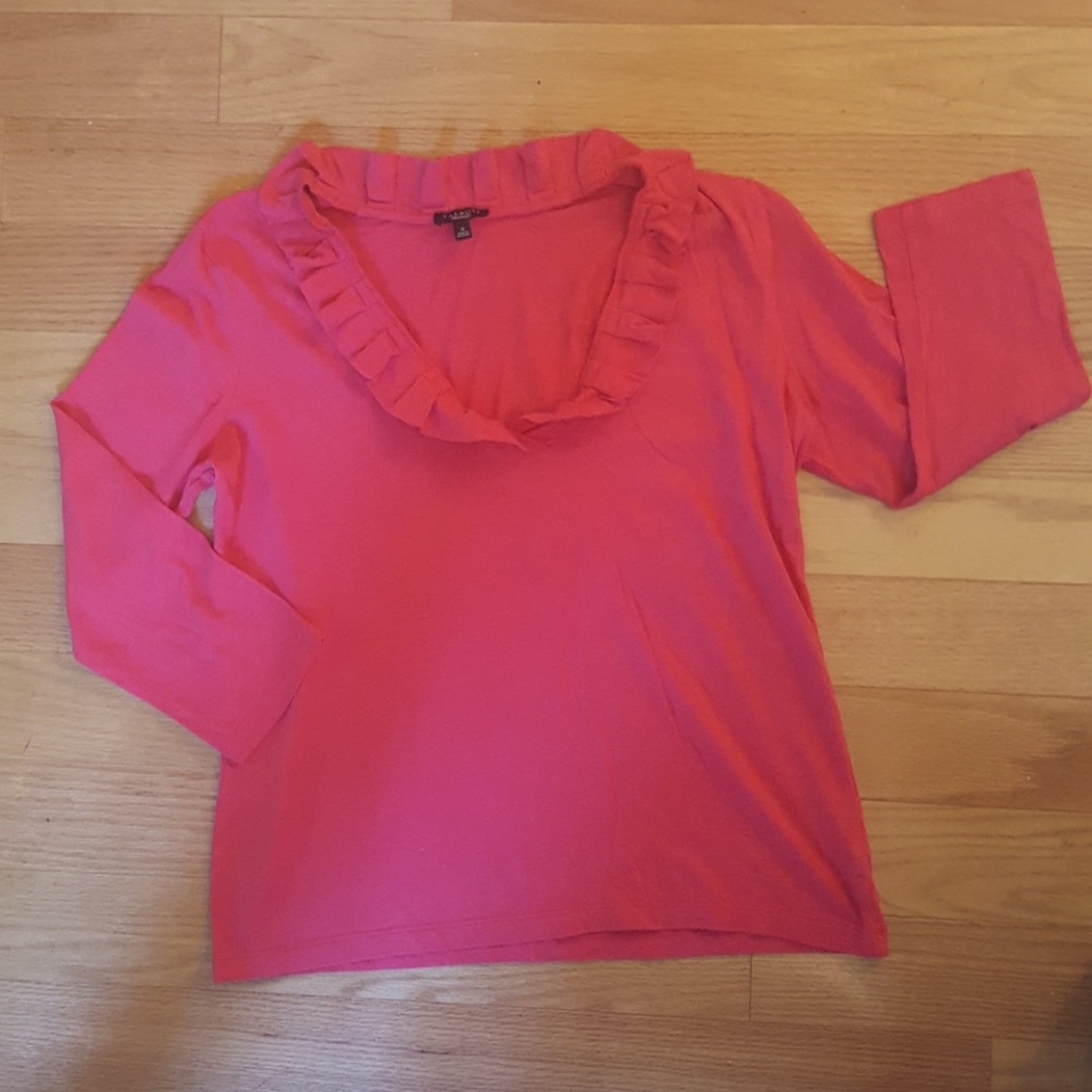 Women's Size Small Pink Talbots 3/4 Sleeve Shirt